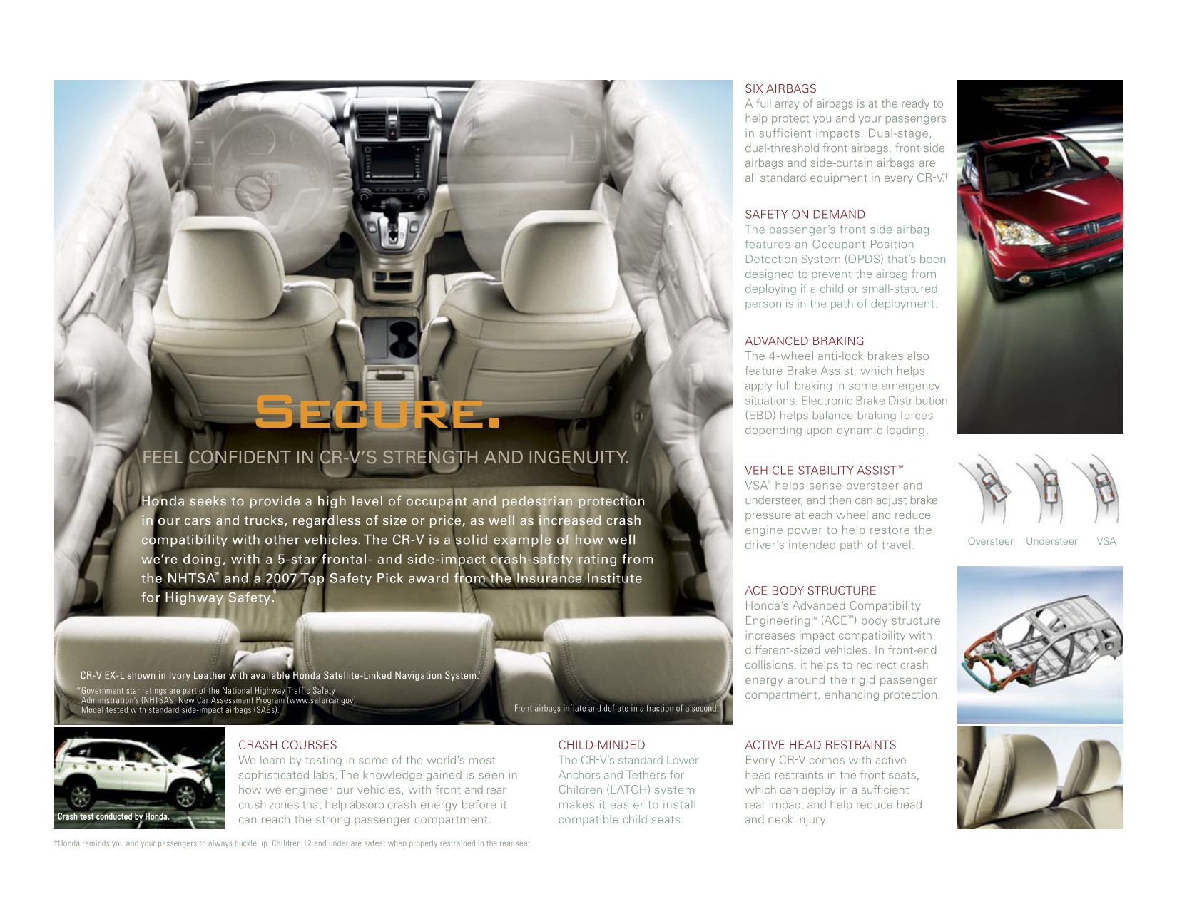 2008 Honda CR-V Brochure Page 2